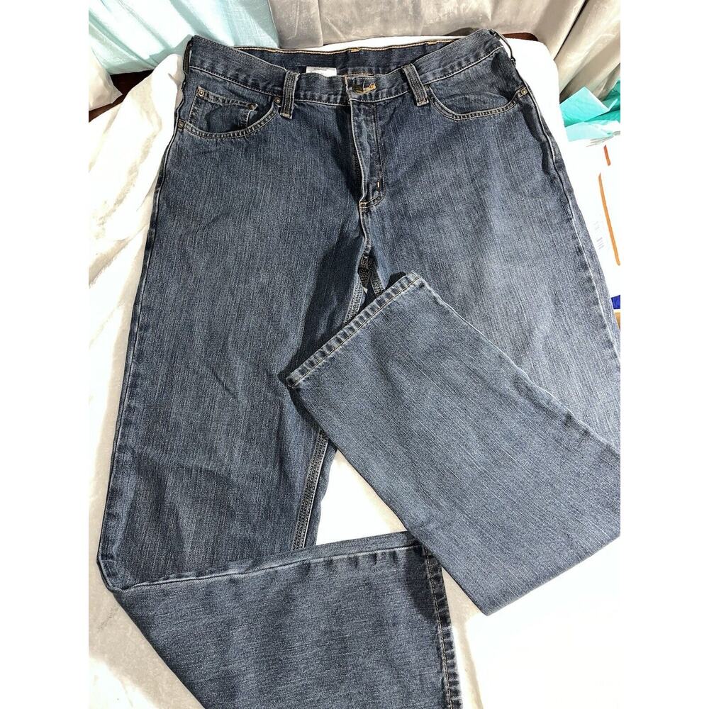 Men’s Carhartt Relaxed Fit Jeans 34x32 Comfortable Work Wear